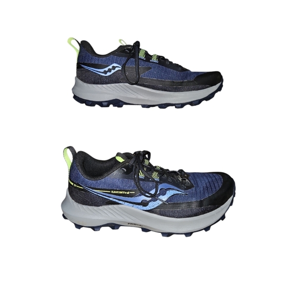 Saucony Black and Blue Athletic Trail Shoes Women's 8.5 - Picture 8 of 8